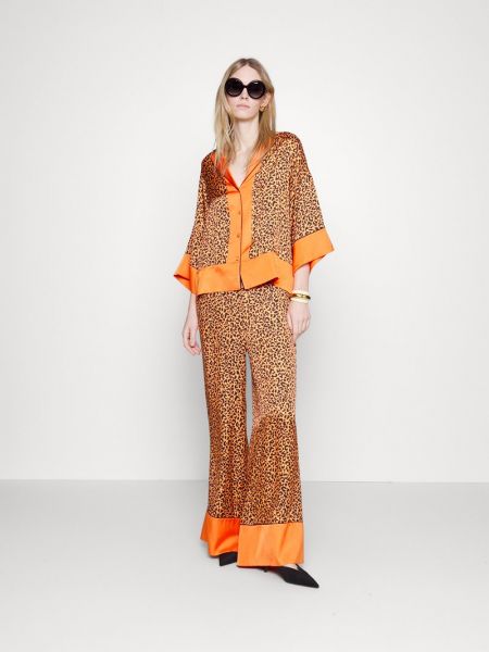 Spodnie Karl Lagerfeld pomarańczowe
