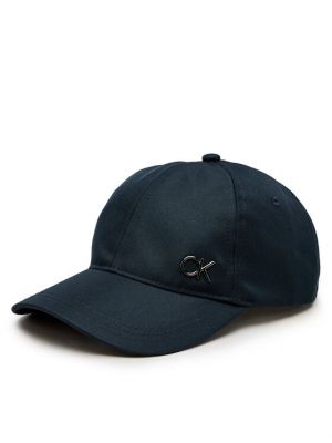Kepurė su snapeliu Calvin Klein mėlyna