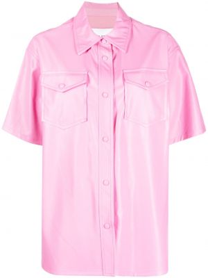 Oversized πουκάμισο Stand Studio ροζ