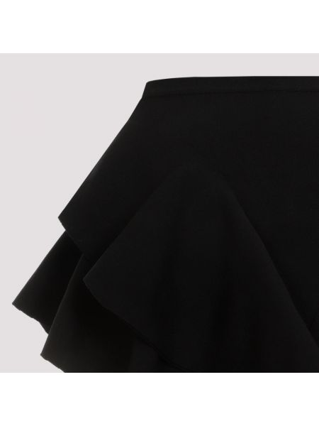 Mini falda de viscosa Mugler negro