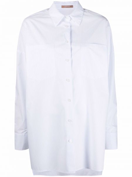 Camisa a rayas manga larga 12 Storeez blanco