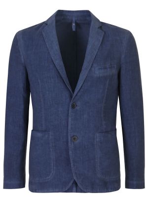Льняной пиджак 120% Lino синий