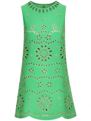 Křišťálové šaty Oscar De La Renta zelené