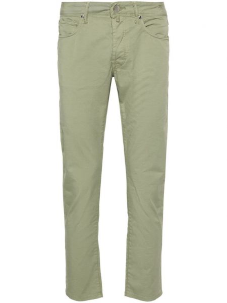 Bavlněné kalhoty Incotex zelené