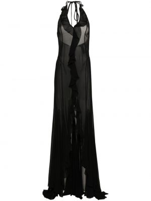 Průsvitné večerní šaty Misbhv černé