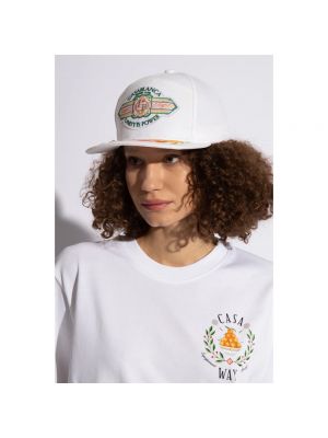Gorra de algodón Casablanca blanco