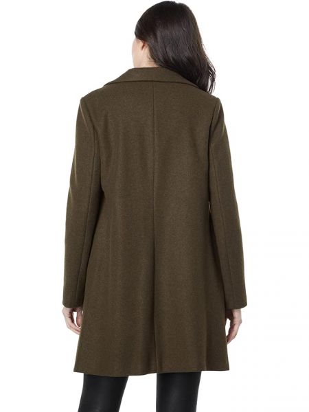 Меланжевое однобортное пальто Calvin Klein