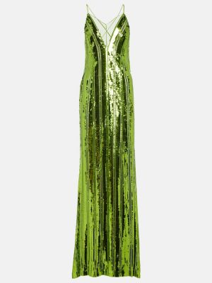 Макси рокля Galvan зелено
