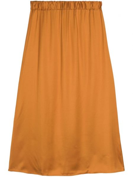 Saténová dlhá sukňa Baserange oranžová