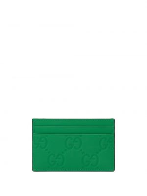 Portefeuille à imprimé Gucci vert
