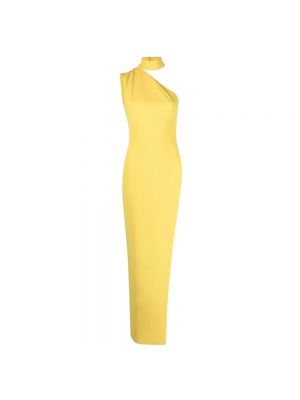 Sukienka długa Monot żółta