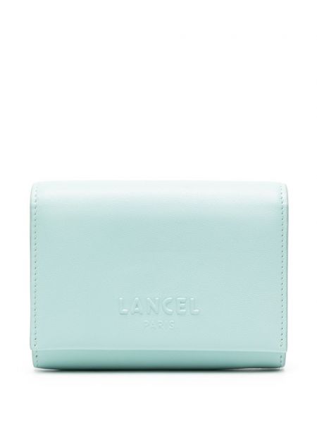Kožená peněženka Lancel modrá