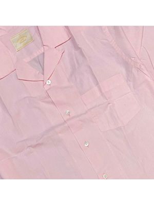 Camisa de algodón de tejido jacquard de franela Portuguese Flannel rosa