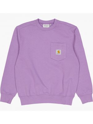 Свитшот с карманами Carhartt фиолетовый