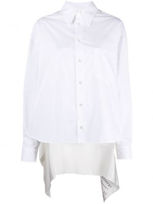 Camisa drapeado Mm6 Maison Margiela blanco