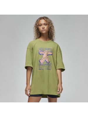 Oversize t-shirt Nike grün