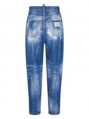 Skinny džíny s oděrkami Dsquared2 modré