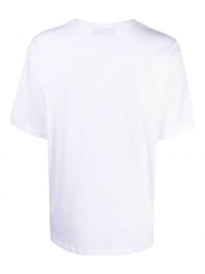 Raštuotas medvilninis marškinėliai Munthe balta