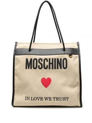 Shopper handtasche mit print Moschino