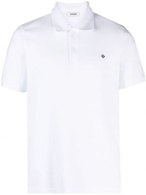 Siuvinėtas polo marškinėliai Sandro balta
