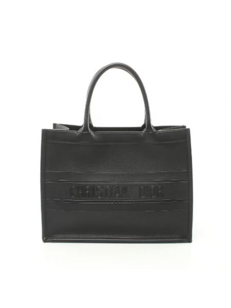 Shopperka skórzana Dior Vintage czarna