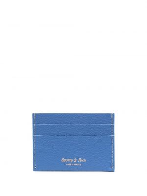 Portefeuille à imprimé Sporty & Rich bleu