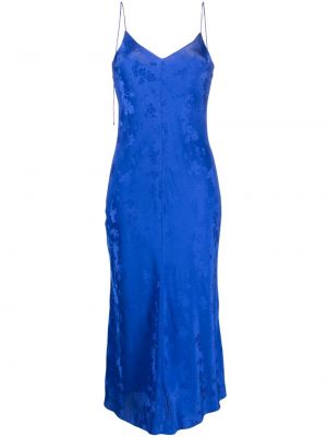 Hedvábné šaty The Garment modré