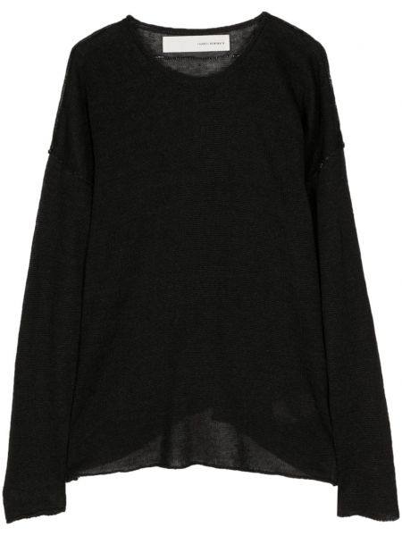 Ленен пуловер Isabel Benenato черно