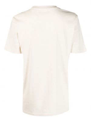 T-shirt en coton à imprimé Yves Salomon blanc