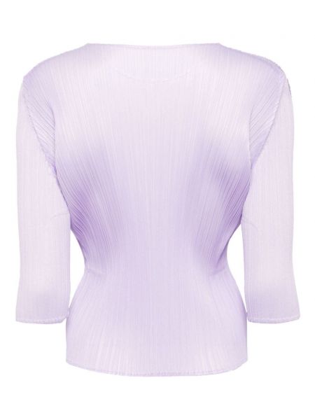 T-shirt plissé Pleats Please Issey Miyake violet