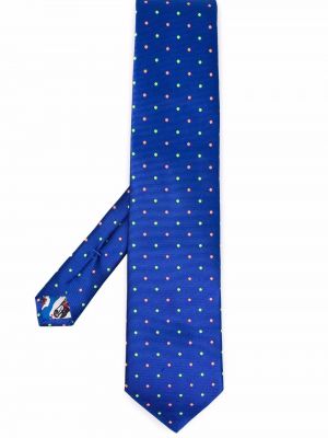 Corbata con bordado con lunares Paul Smith azul