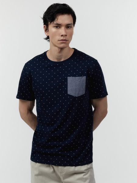 Camiseta con estampado geométrico Sfera azul
