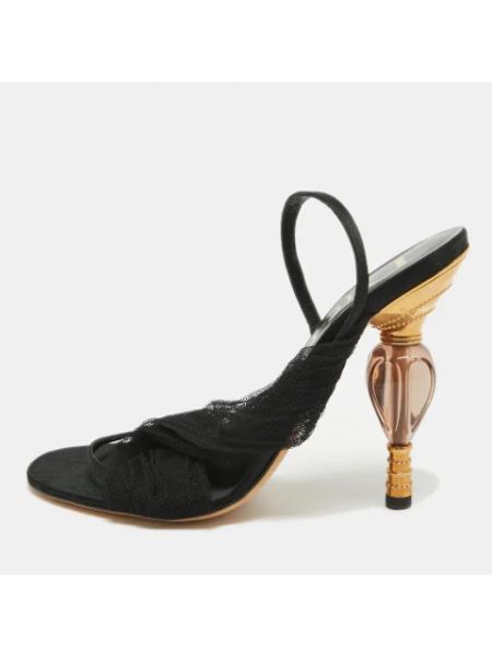 Sandalias de malla Dior Vintage negro