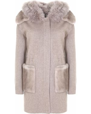 Норковое пальто с мехом Manzoni 24