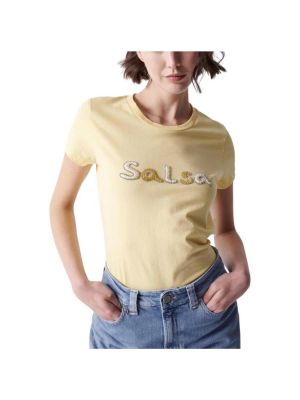 Tričko s krátkými rukávy Salsa žluté