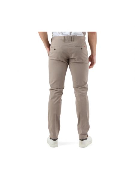 Pantalones chinos con cremallera de algodón At.p.co marrón