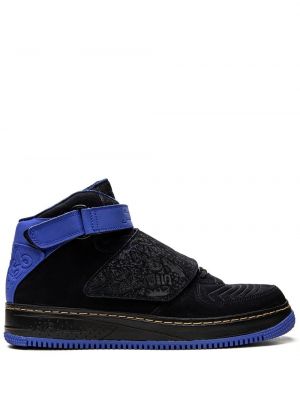 Sneakersy sznurowane skórzane Jordan - сzarny