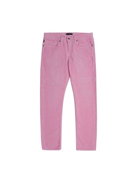 Różowe proste jeansy Tom Ford