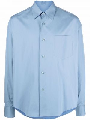 Marškiniai su kišenėmis Ami Paris mėlyna
