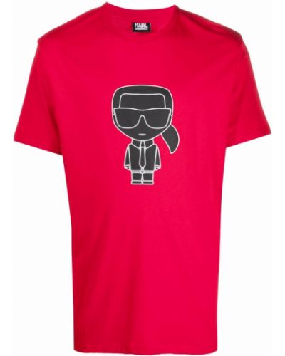 Camiseta con estampado Karl Lagerfeld rojo