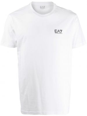 T-shirt à imprimé Ea7 Emporio Armani blanc