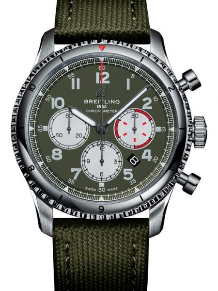 Зеленые часы Breitling