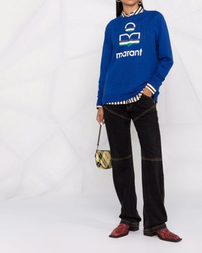 Jersey de punto con estampado de tela jersey Isabel Marant étoile azul