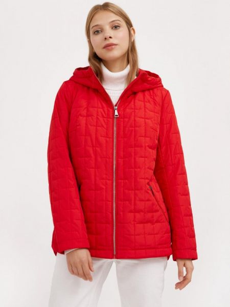 Утепленная демисезонная куртка Finn Flare красная