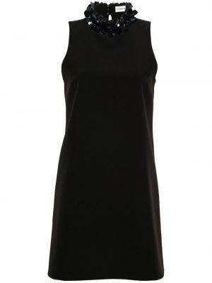 Κοκτέιλ φόρεμα με παγιέτες P.a.r.o.s.h. μαύρο