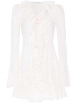 Μini φόρεμα με δαντέλα Philosophy Di Lorenzo Serafini λευκό