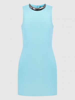 Платье мини David Koma голубое