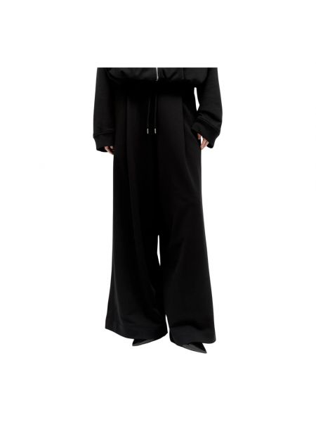 Spodnie bawełniane Dries Van Noten czarne