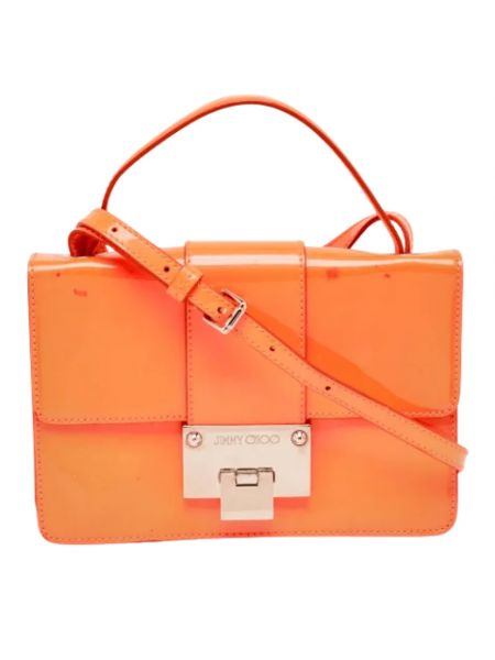 Leder schultertasche mit taschen Jimmy Choo Pre-owned orange