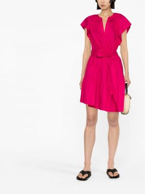 Kleid mit schleife Lauren Ralph Lauren pink
